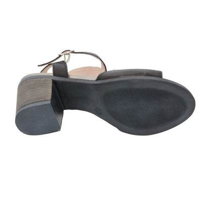 Eric Michael Madrid Women’s Leather Low Wedge Sandal