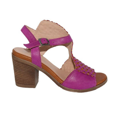Eric Michael Madrid Women’s Leather Low Wedge Sandal