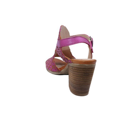 Eric Michael Madrid Women’s Leather Low Wedge Sandal