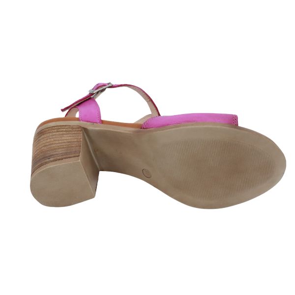 Eric Michael Madrid Women’s Leather Low Wedge Sandal