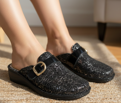 Marge Adjustable Leather Mule