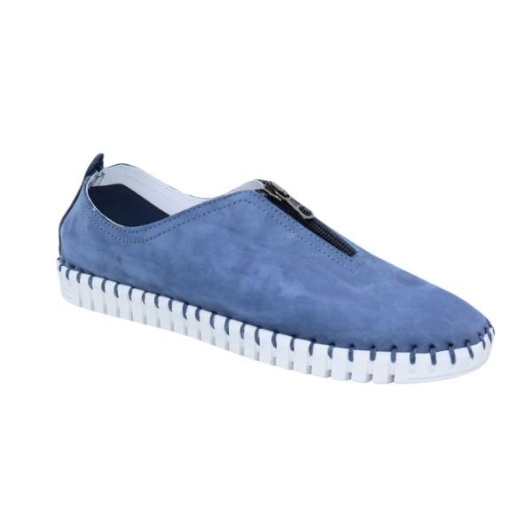 Eric Michael Marlo Leather Zipper Slip-On Sneaker