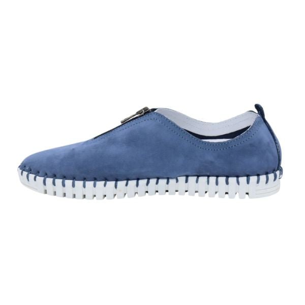 Eric Michael Marlo Leather Zipper Slip-On Sneaker