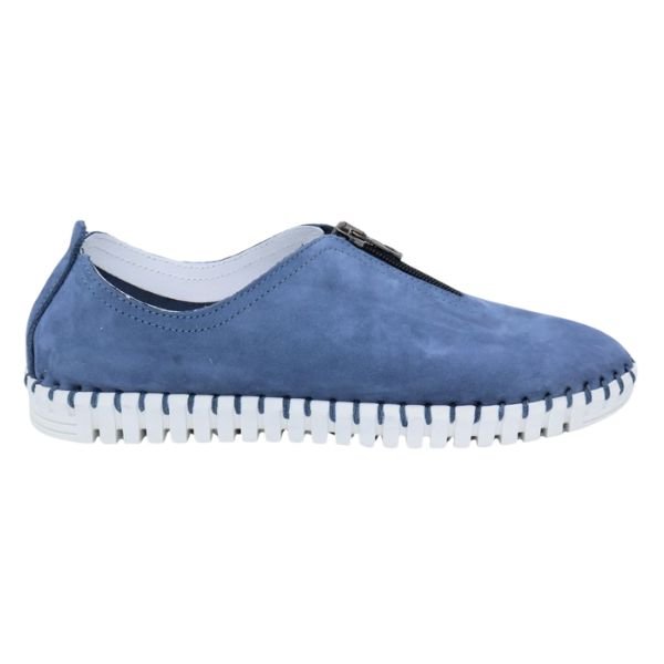 Eric Michael Marlo Leather Zipper Slip-On Sneaker