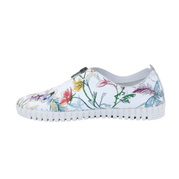 Eric Michael Marlo Leather Zipper Slip-On Sneaker
