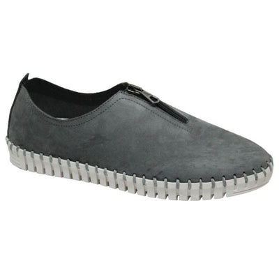 Eric Michael Marlo Leather Zipper Slip-On Sneaker