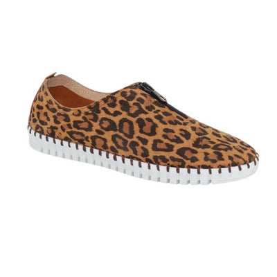 Eric Michael Marlo Leather Zipper Slip-On Sneaker
