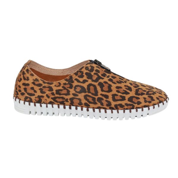 Eric Michael Marlo Leather Zipper Slip-On Sneaker