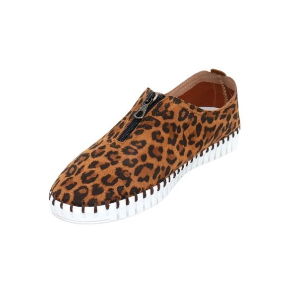 Eric Michael Marlo Leather Zipper Slip-On Sneaker