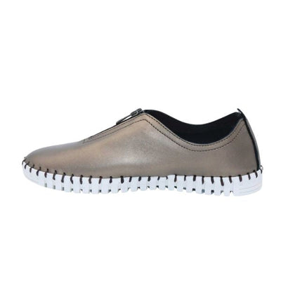 Eric Michael Marlo Leather Zipper Slip-On Sneaker