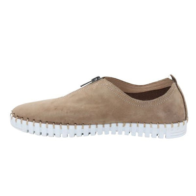 Eric Michael Marlo Leather Zipper Slip-On Sneaker
