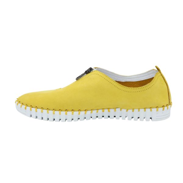 Eric Michael Marlo Leather Zipper Slip-On Sneaker