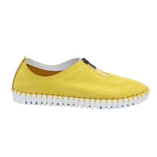 Eric Michael Marlo Leather Zipper Slip-On Sneaker