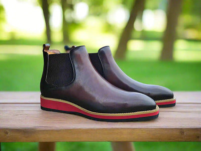 Carrucci Shoes Patina Chelsea Men's Calfskin Leather KB515 15 view 16