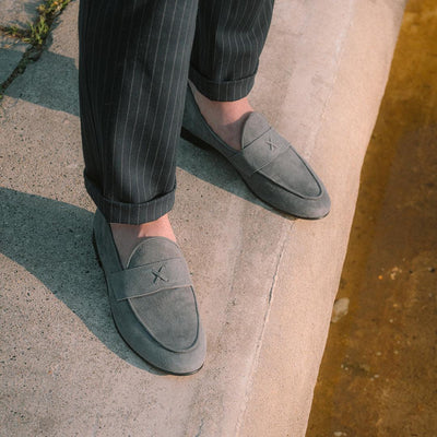 Del Toro Shoes Men's Grigio Suede Centesimo