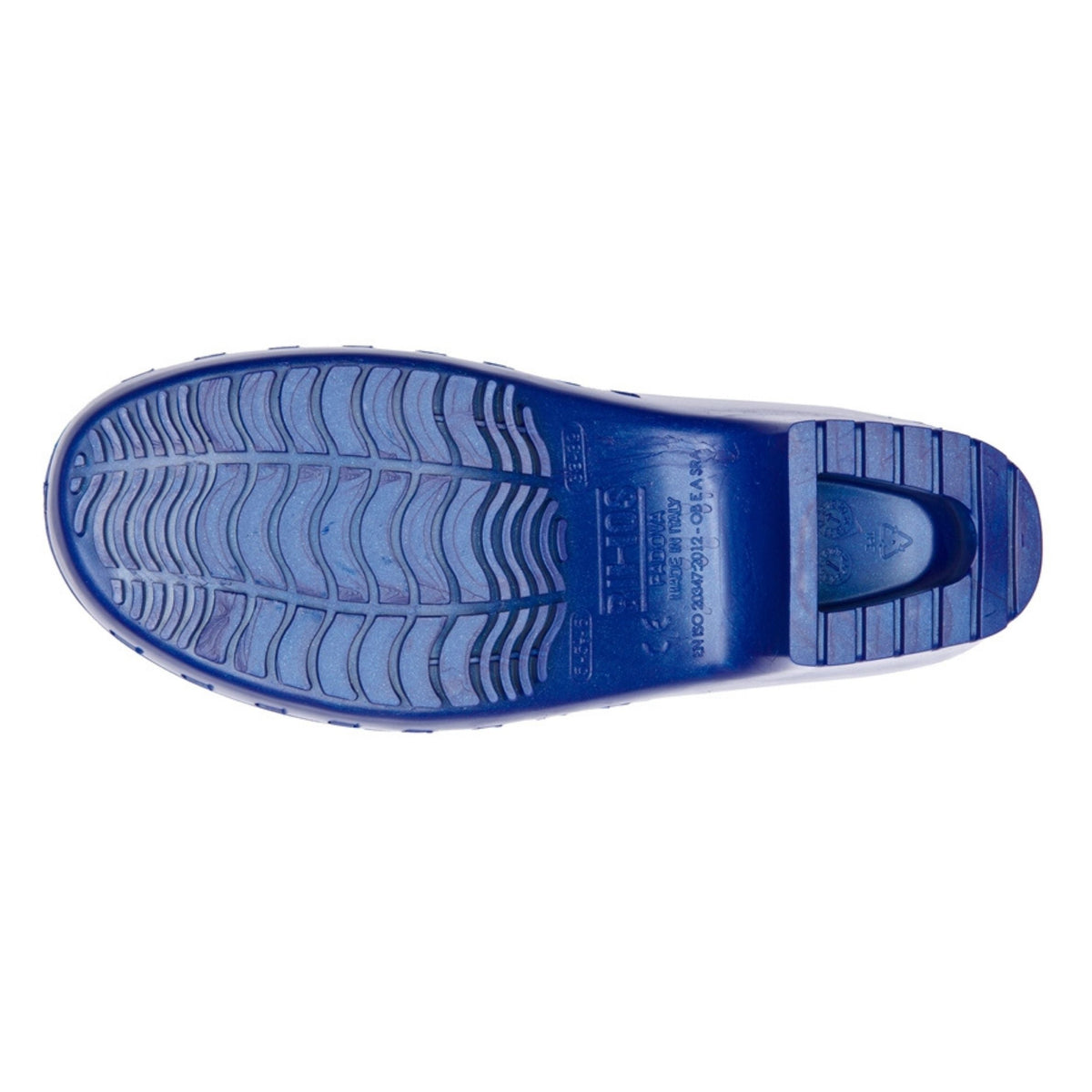 Calzuro Classic Without Holes Metallic Blue – sole view