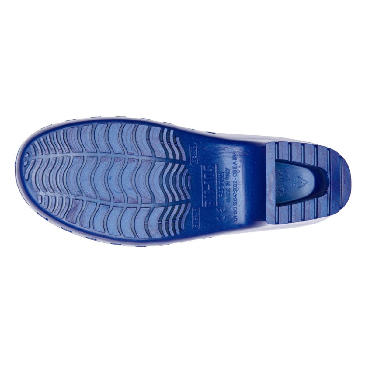 Calzuro Classic With Holes Metallic Blue – sole view