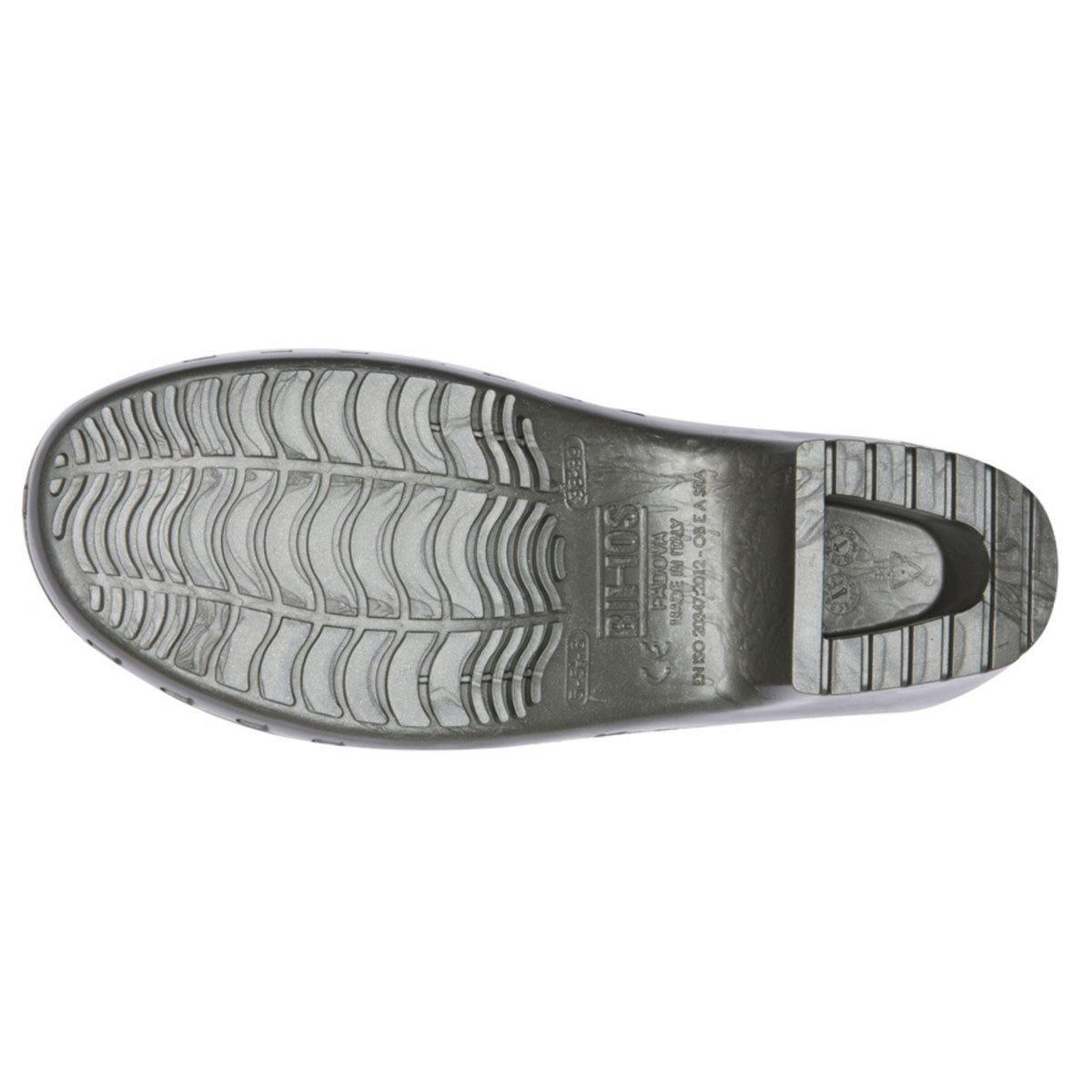 Calzuro Classic With Holes Metallic Grey – sole view