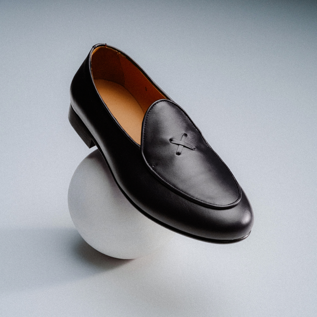Del Toro Shoes Men's Black Leather Milano Loafer