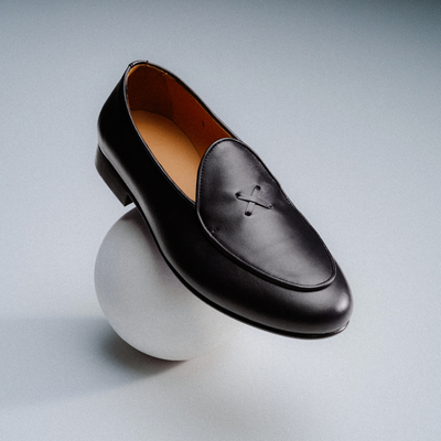Del Toro Shoes Men's Black Leather Milano Loafer