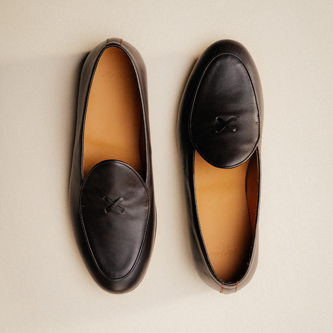 Del Toro Shoes Men's Dark Brown Leather Milano Loafer