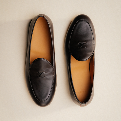Del Toro Shoes Men's Dark Brown Leather Milano Loafer