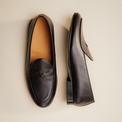Del Toro Shoes Men's Dark Brown Leather Milano Loafer