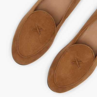 Del Toro Shoes Men's Cognac Suede Milano Loafer