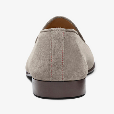 Del Toro Shoes Men's Grigio Suede Milano Loafer