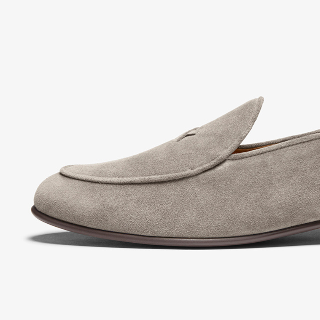 Del Toro Shoes Men's Grigio Suede Milano Loafer