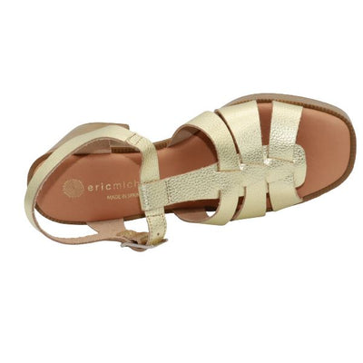 Eric Michael Misha Leather Block Heel Sandal