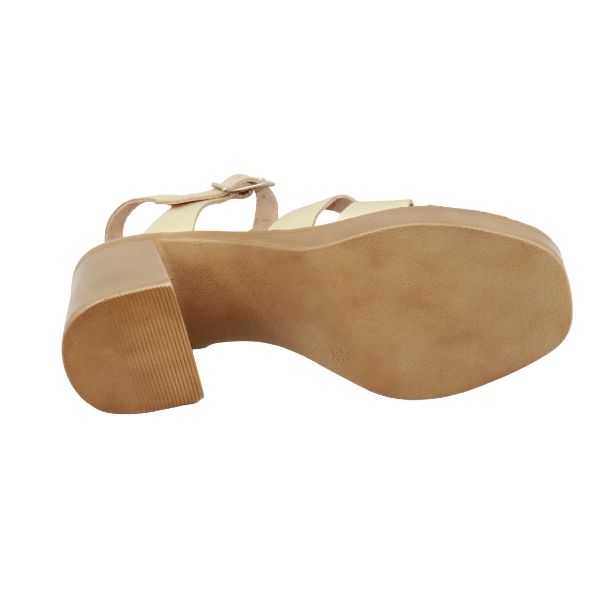 Eric Michael Misha Leather Block Heel Sandal