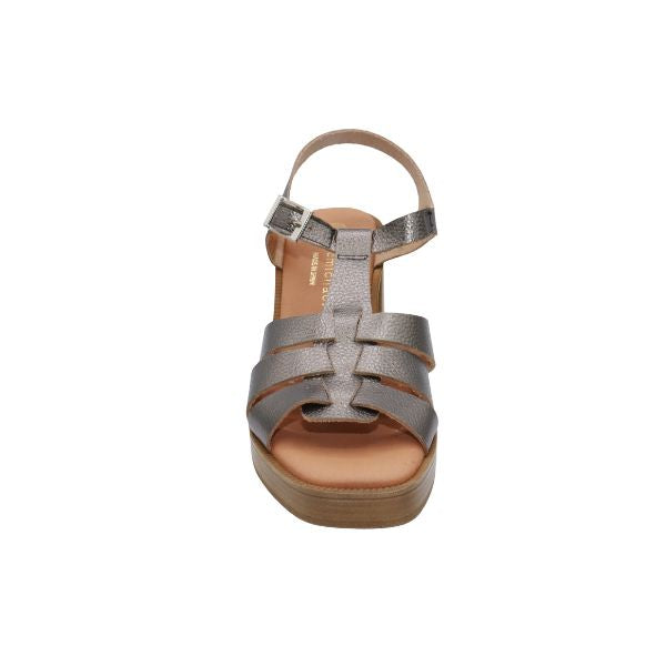 Eric Michael Misha Leather Block Heel Sandal