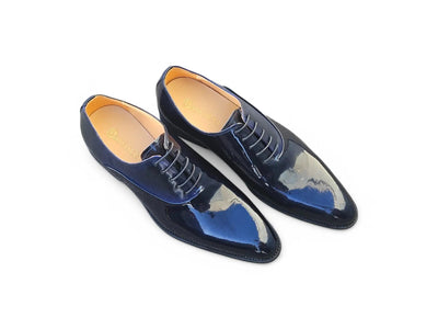 Carrucci Shoes Men's Mix Media Patent Leather Oxford Patent Leather KS479 611P