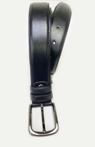 C&E Fashions  Maurice Leather Belt - Black