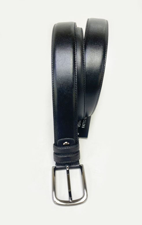 C&E Fashions  Maurice Leather Belt - Black