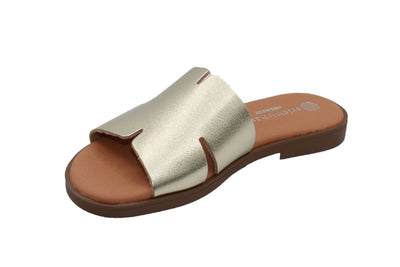 Eric Michael Molly Laser-Cut Slide Sandal