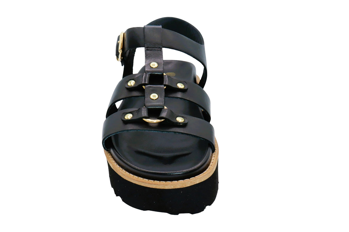 La Plume Shoes Eric Michael Monaco Asymmetric Womens Sandal – product view 6