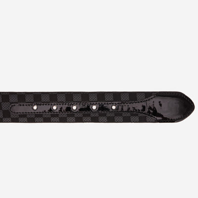 The Monte Carlo Black Leather Belt