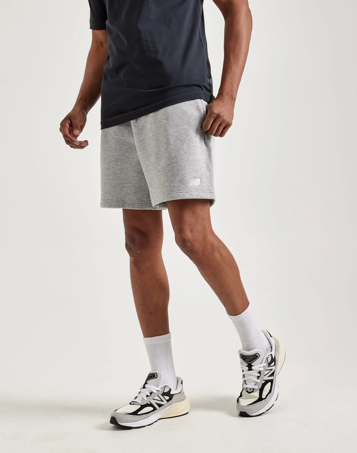 New Balance Sport Essentials Fleece Men's Shorts — Athletic Grey