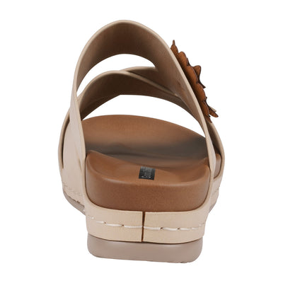 Women's Nessie Gold Flower Comfort Sandals
