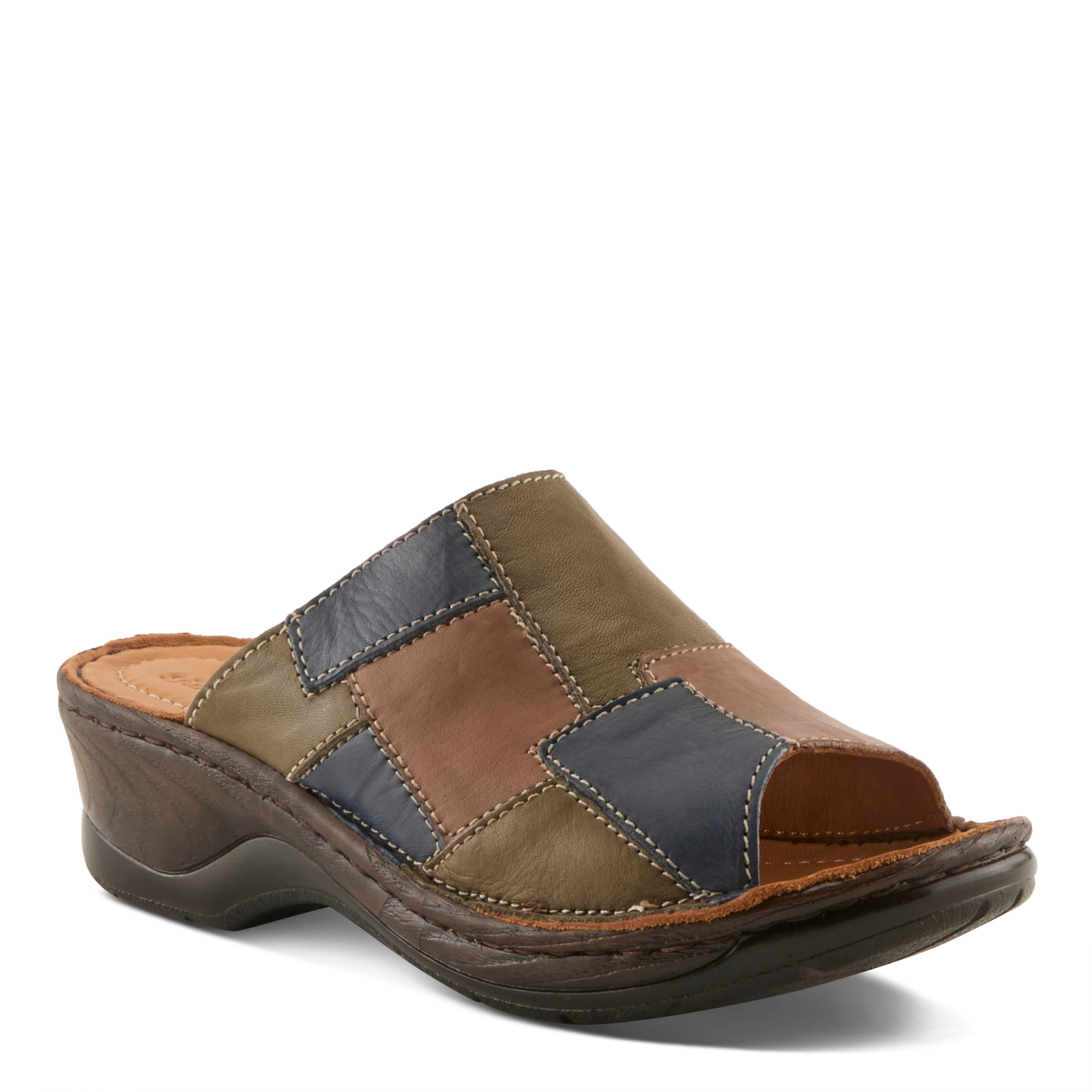Spring Step SPRING STEP NIVARA SANDALS sandal in olive multi with comfortable everyday design