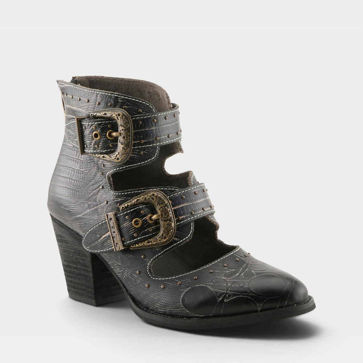 L'Artiste Notched-Nature Boots — product view 1