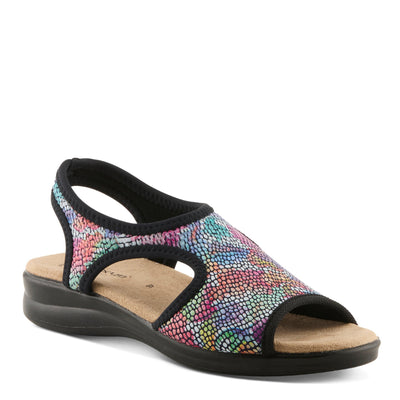 Flexus FLEXUS NYAMAN-ART SANDALS sandal in white multi with flexible sole
