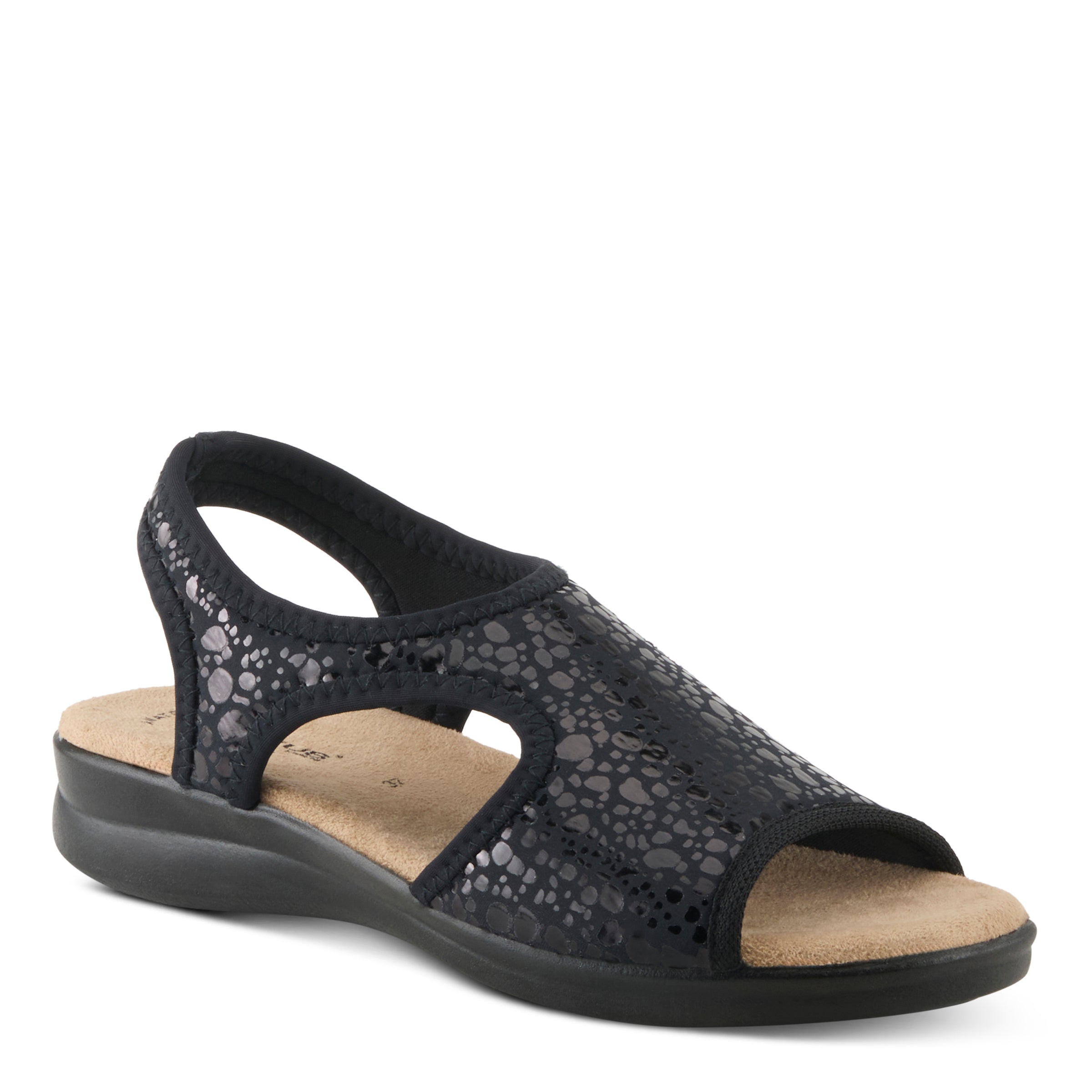 Flexus Flexus NYAMAN-CRACKLE Sandals sandal in silver with flexible sole