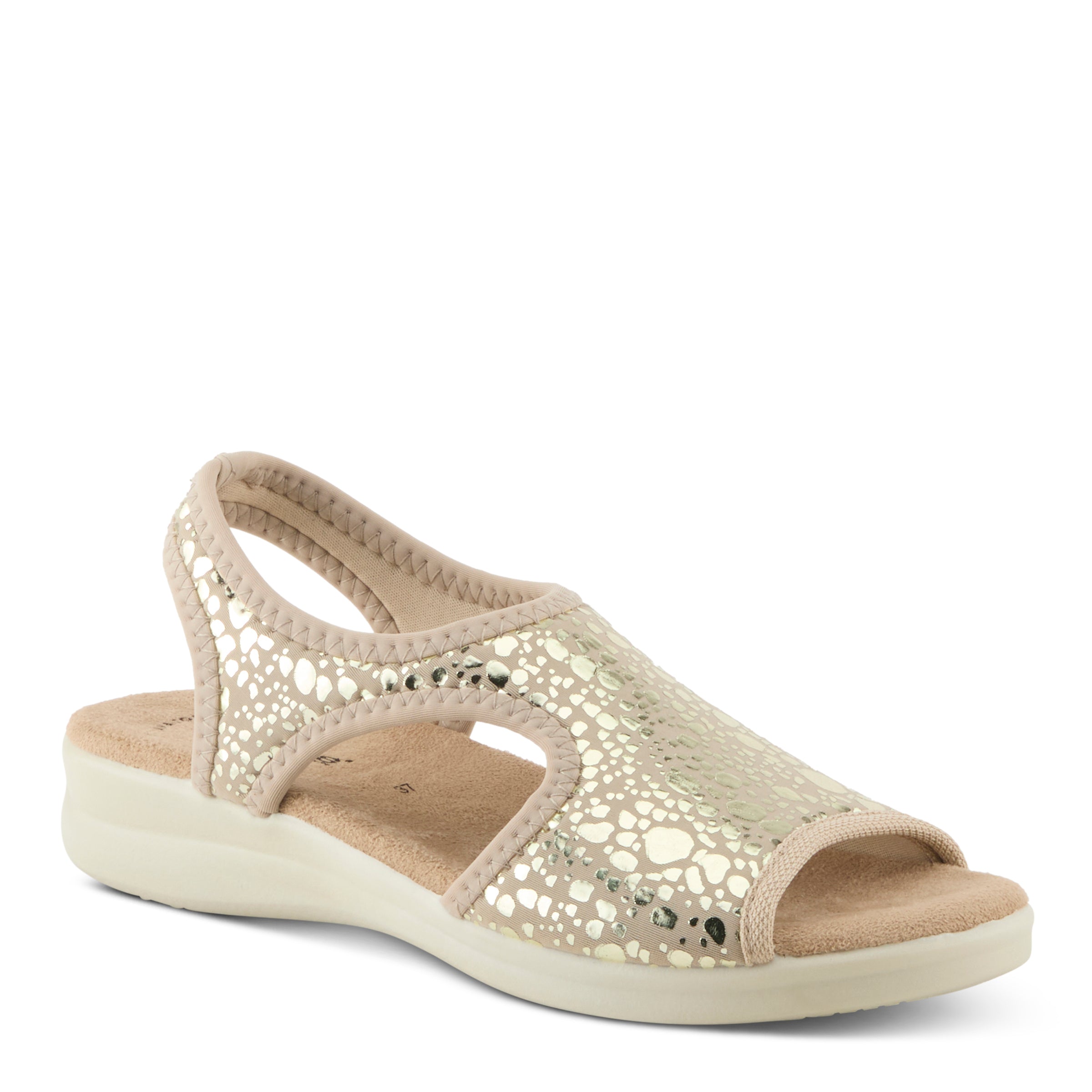 Flexus Flexus NYAMAN-CRACKLE Sandals sandal in gold with flexible sole