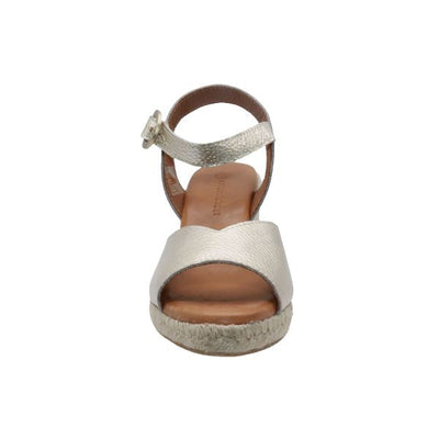 Eric Michael Napa Textured Leather Wedge Sandal