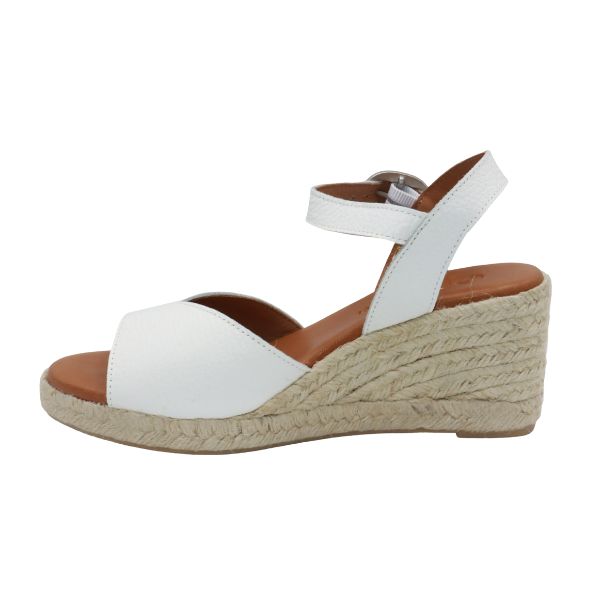Eric Michael Napa Textured Leather Wedge Sandal