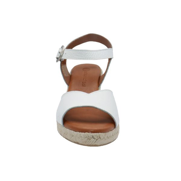 Eric Michael Napa Textured Leather Wedge Sandal