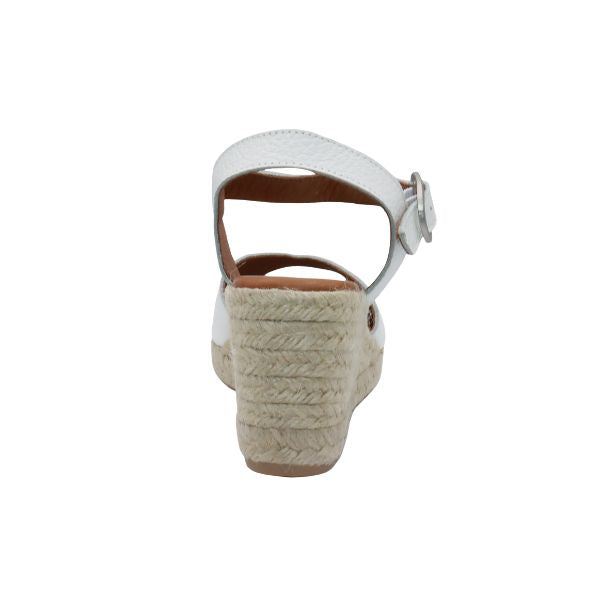Eric Michael Napa Textured Leather Wedge Sandal